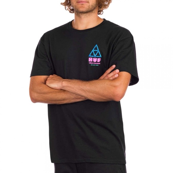 HUF Video Paradise Graphic Tee in Black Men’s Large - Picture 1 of 7